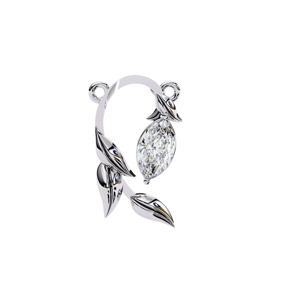 Flora Vine Lab Grown Diamond Pendant - Ophiratbf