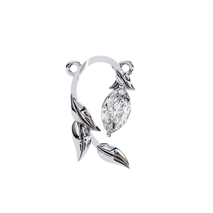 Flora Vine Lab Grown Diamond Pendant