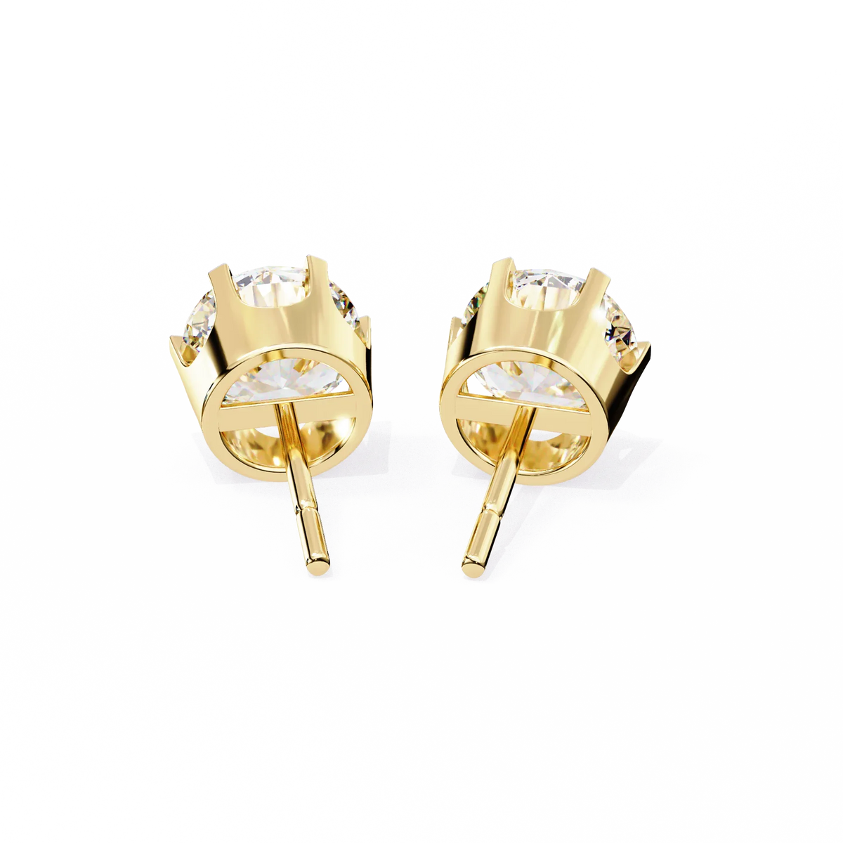 Aurelia Bezel Lab Grown Diamond Studs - Ophiratbf