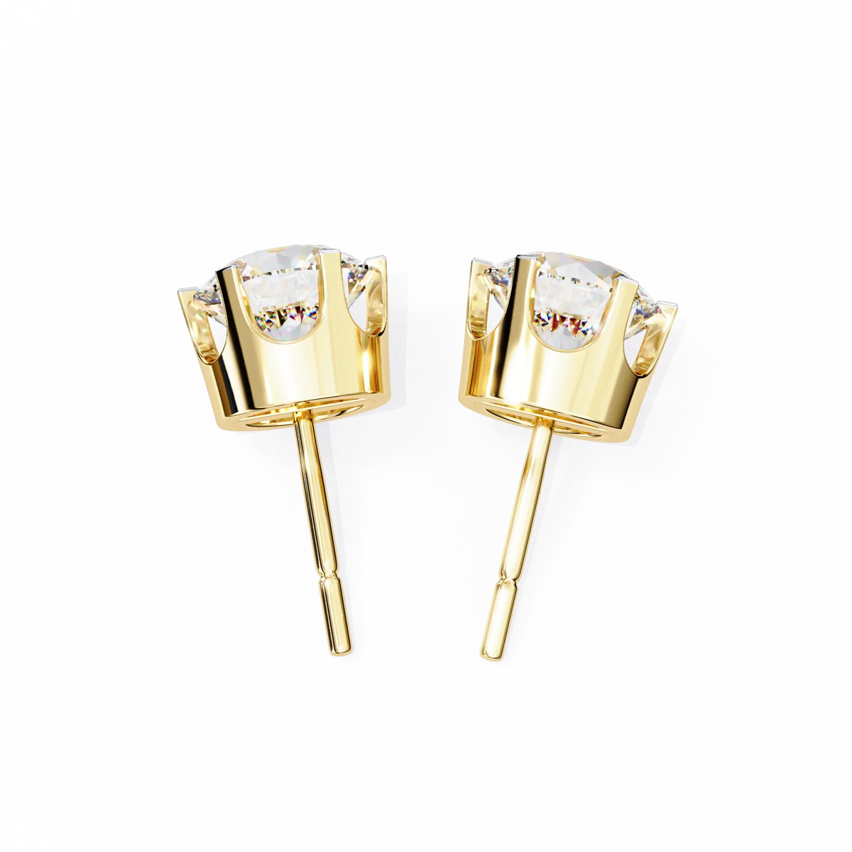 Aurelia Bezel Lab Grown Diamond Studs - Ophiratbf