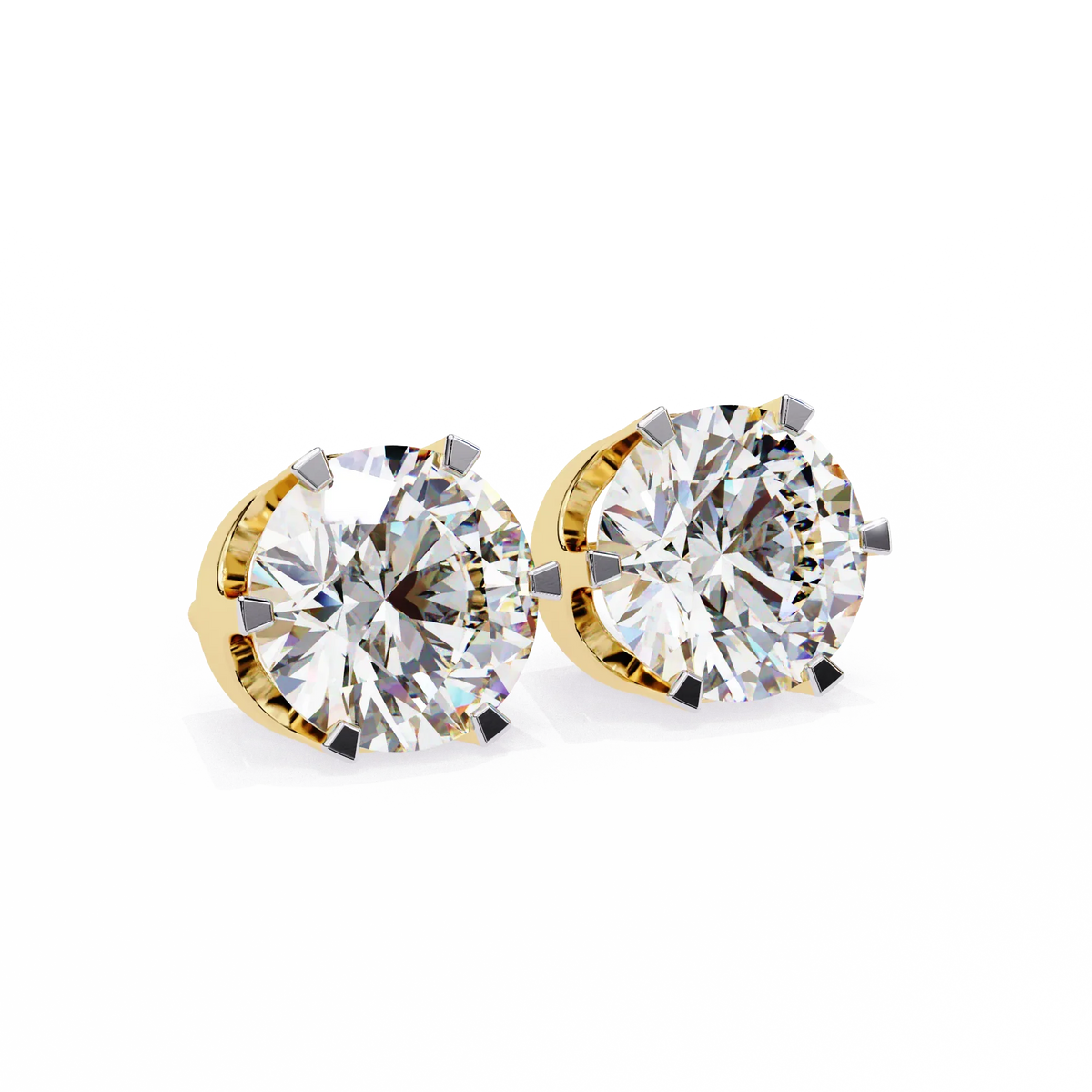Aurelia Bezel Lab Grown Diamond Studs - Ophiratbf