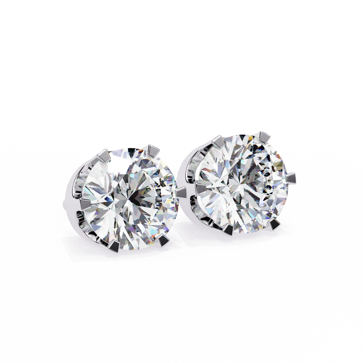 Aurelia Bezel Lab Grown Diamond Studs - Ophiratbf