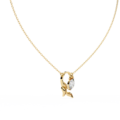 Flora Vine Lab Grown Diamond Pendant