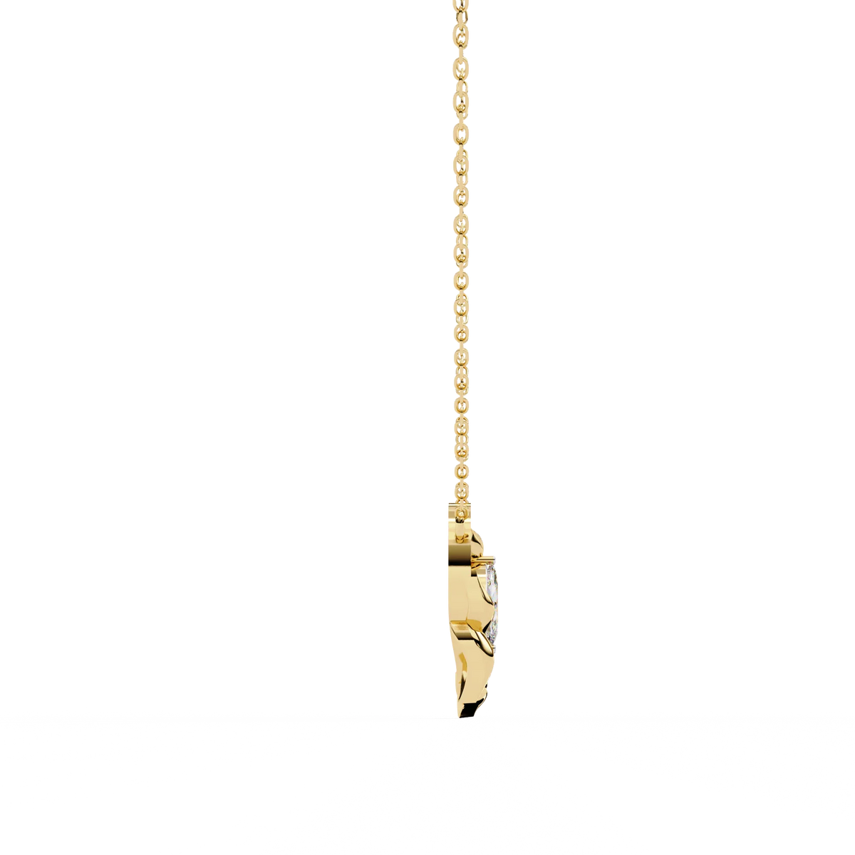 Flora Vine Lab Grown Diamond Pendant - Ophiratbf