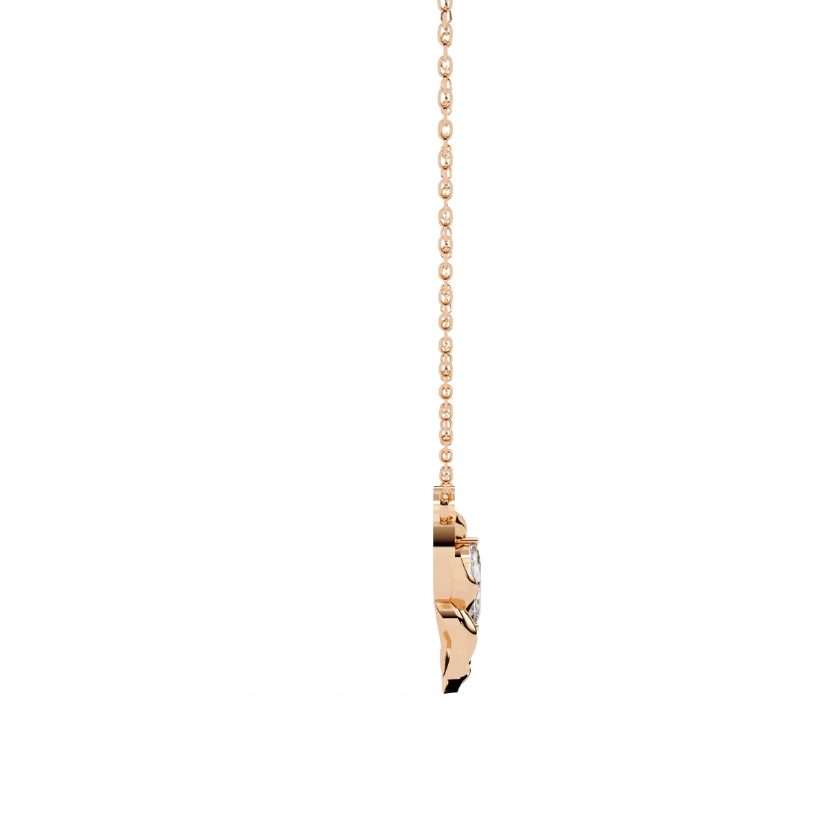 Flora Vine Lab Grown Diamond Pendant - Ophiratbf