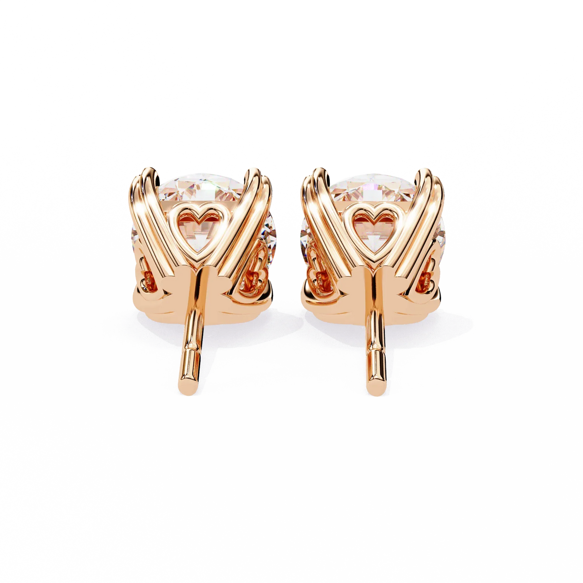 Amora Heart Gallery Lab Grown Diamond Studs - Ophiratbf