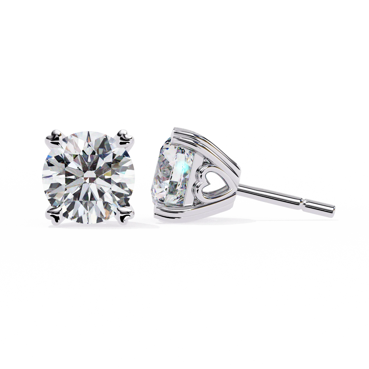Amora Heart Gallery Lab Grown Diamond Studs - Ophiratbf