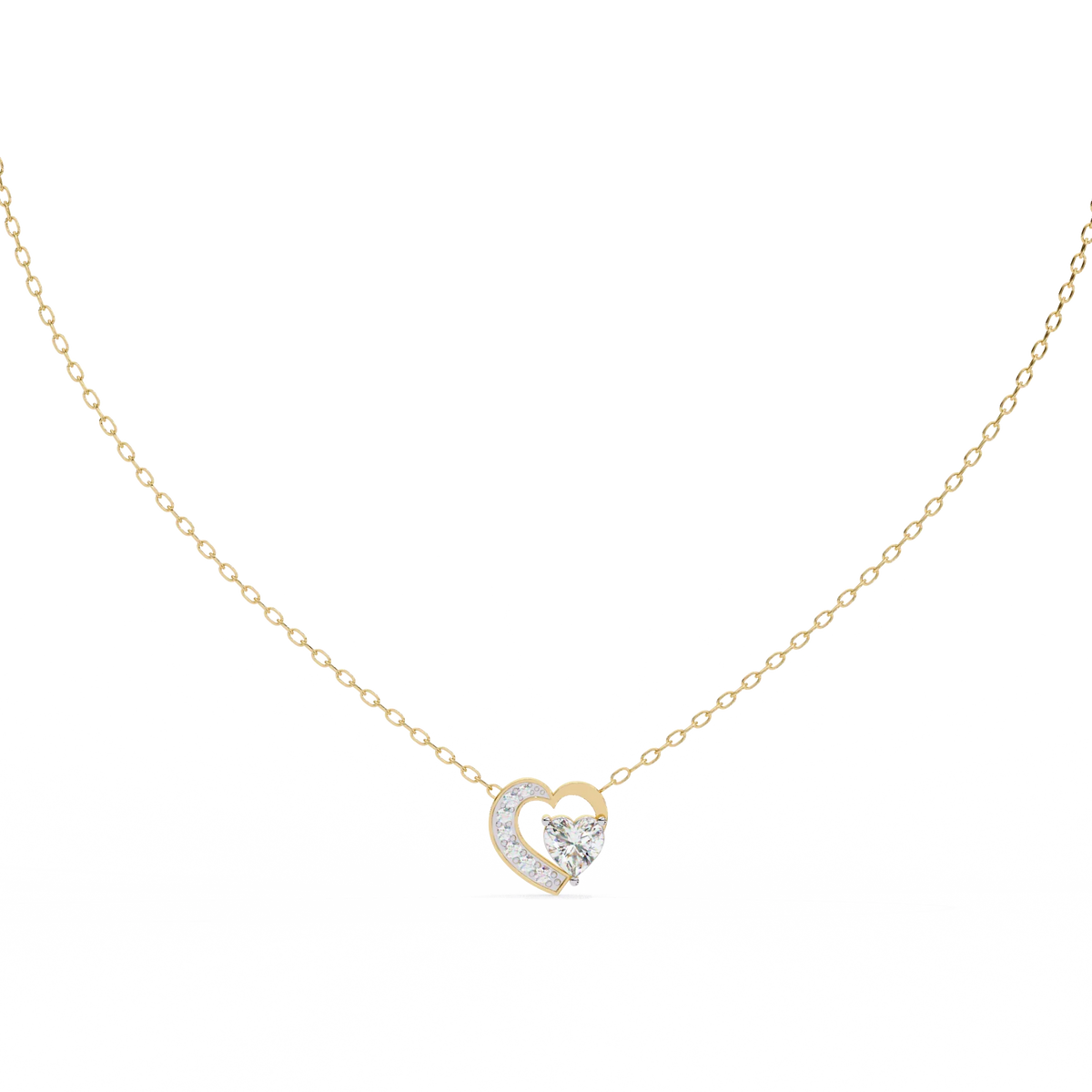 Serenade Heart Lab Grown Diamond Pendant - Ophiratbf