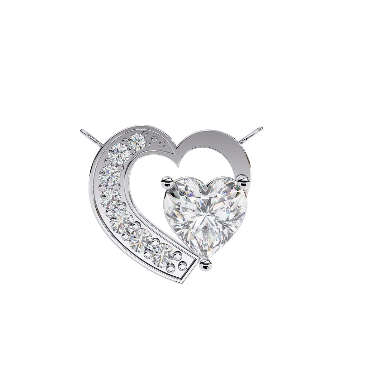 Serenade Heart Lab Grown Diamond Pendant - Ophiratbf