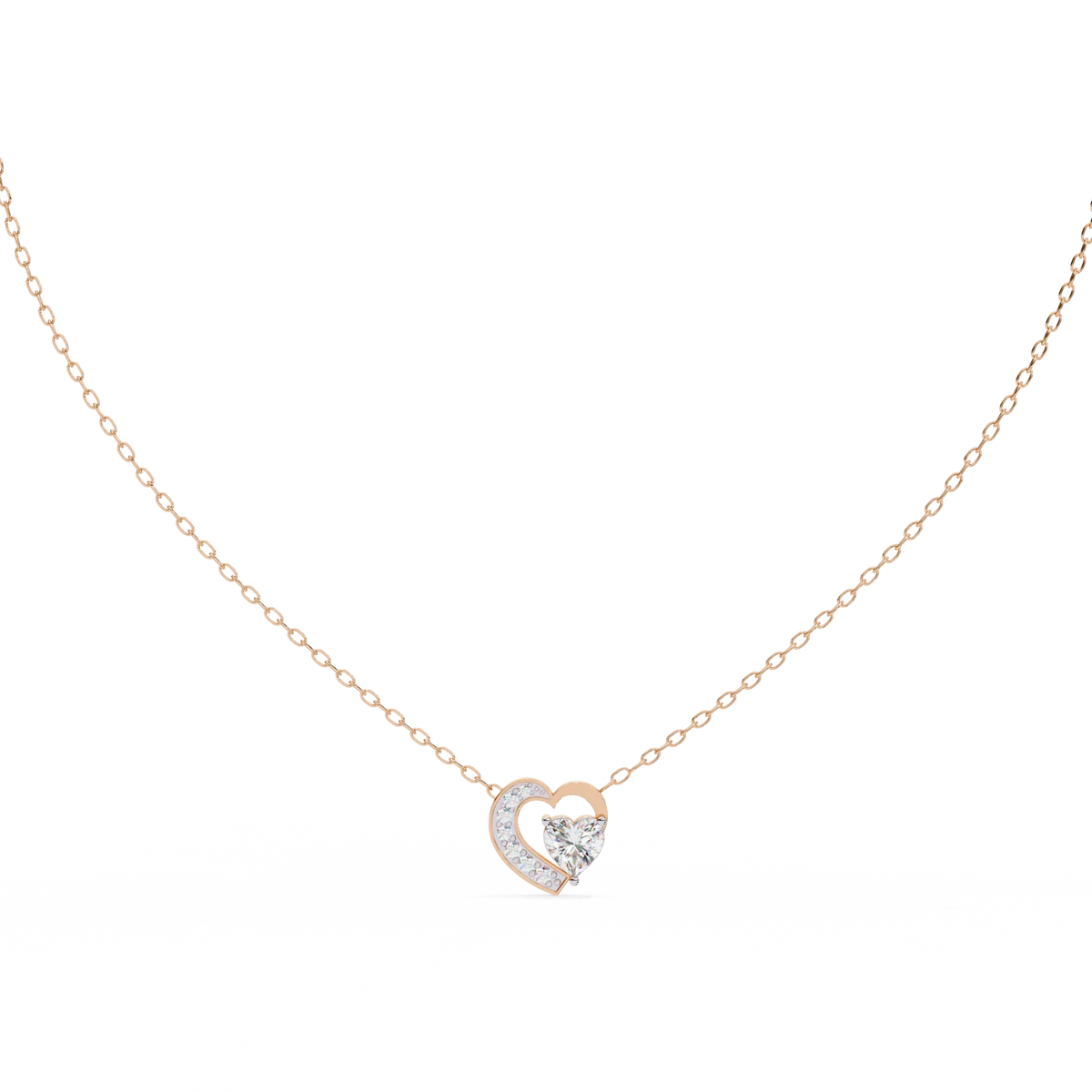 Serenade Heart Lab Grown Diamond Pendant - Ophiratbf