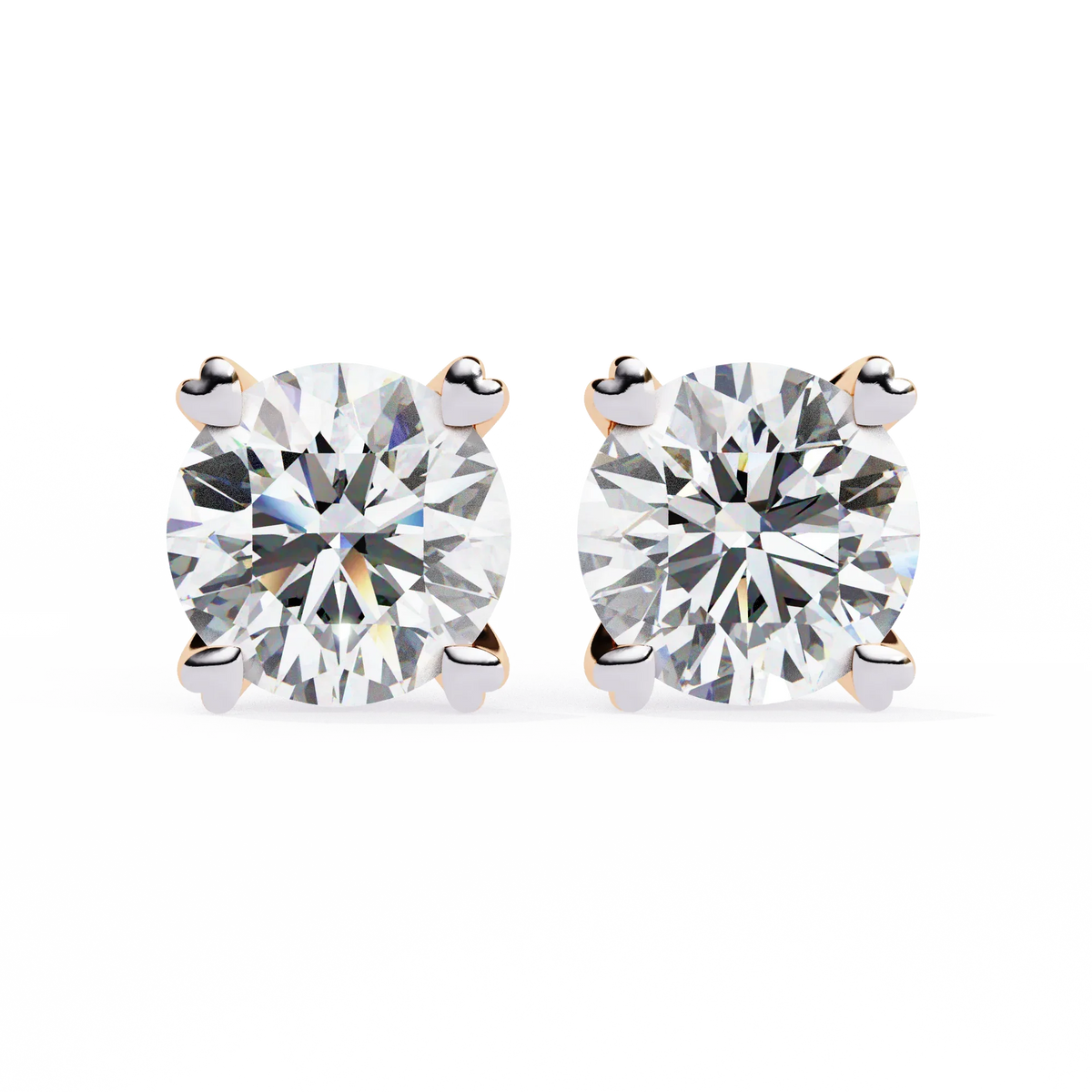Amora Heart Gallery Lab Grown Diamond Studs - Ophiratbf