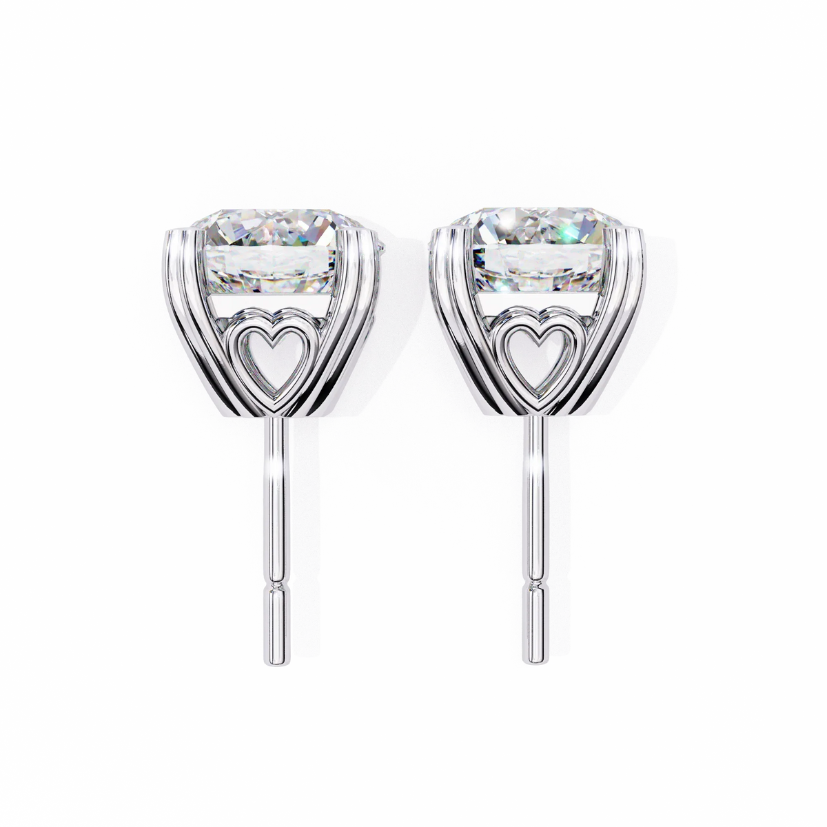 Amora Heart Gallery Lab Grown Diamond Studs - Ophiratbf