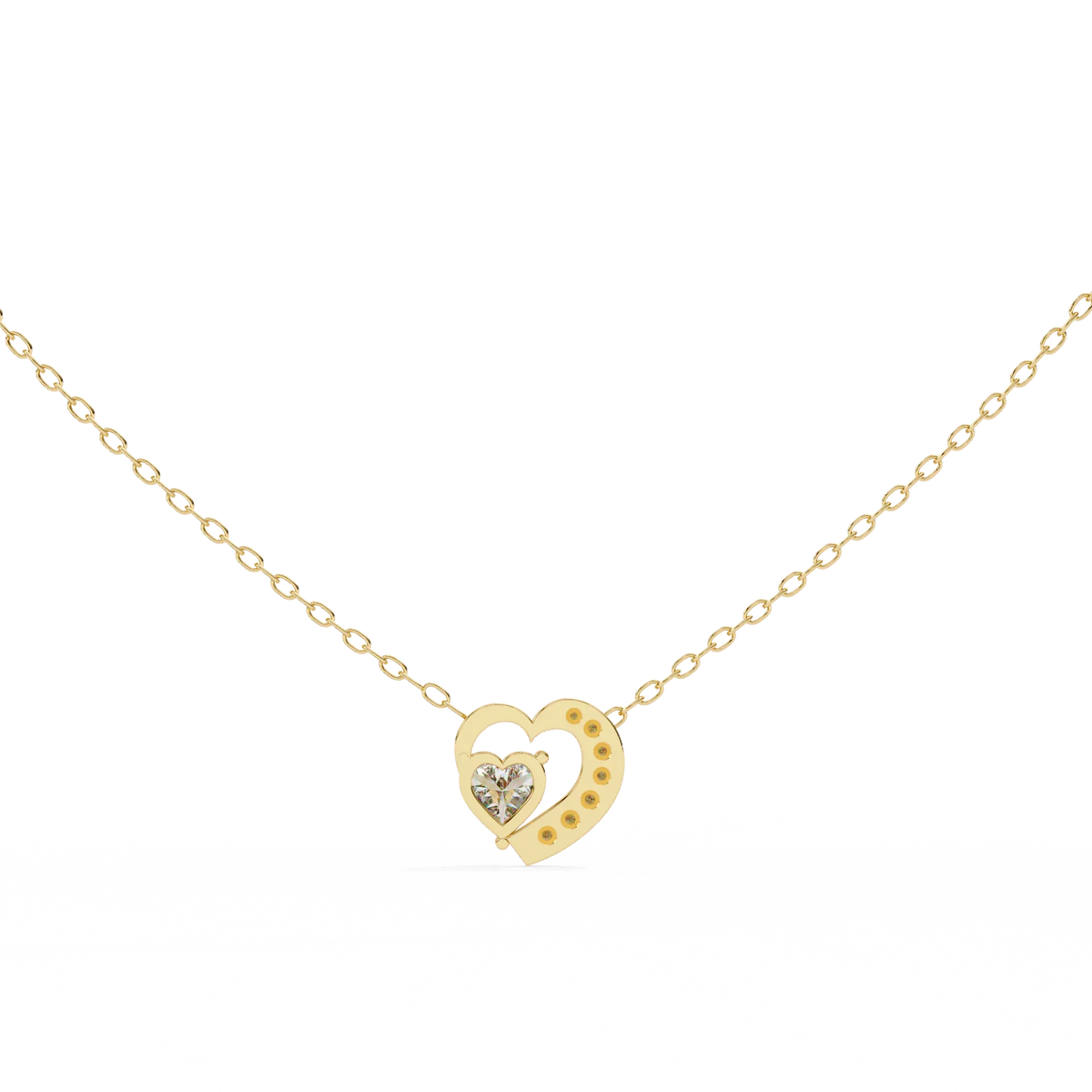 Serenade Heart Lab Grown Diamond Pendant - Ophiratbf