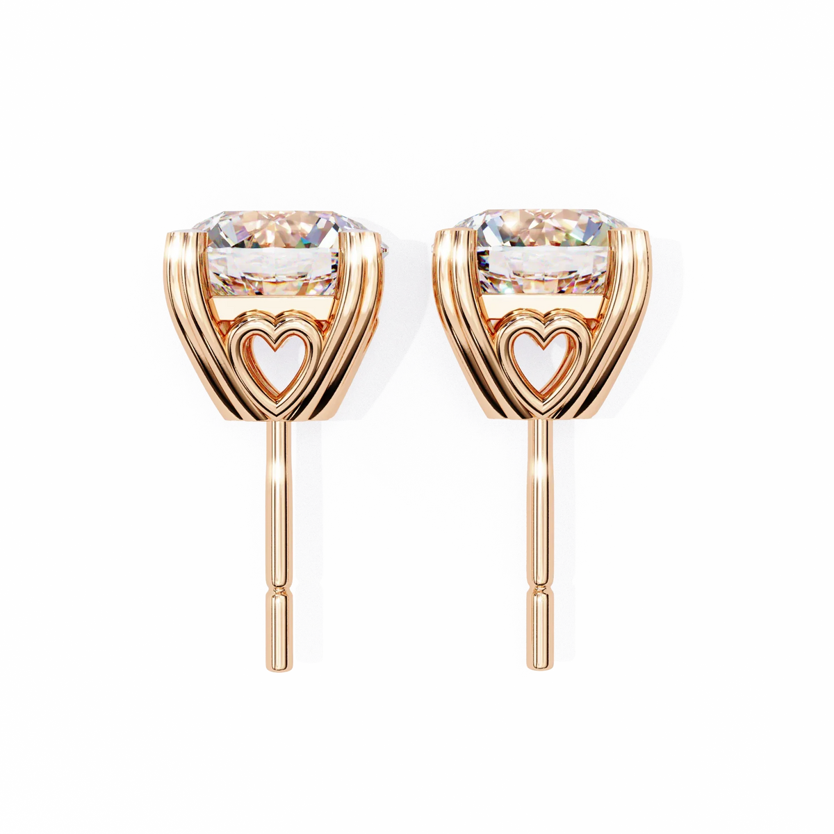 Amora Heart Gallery Lab Grown Diamond Studs - Ophiratbf