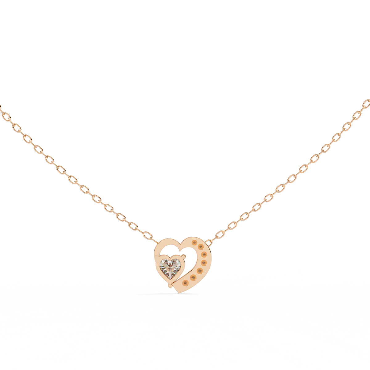Serenade Heart Lab Grown Diamond Pendant - Ophiratbf