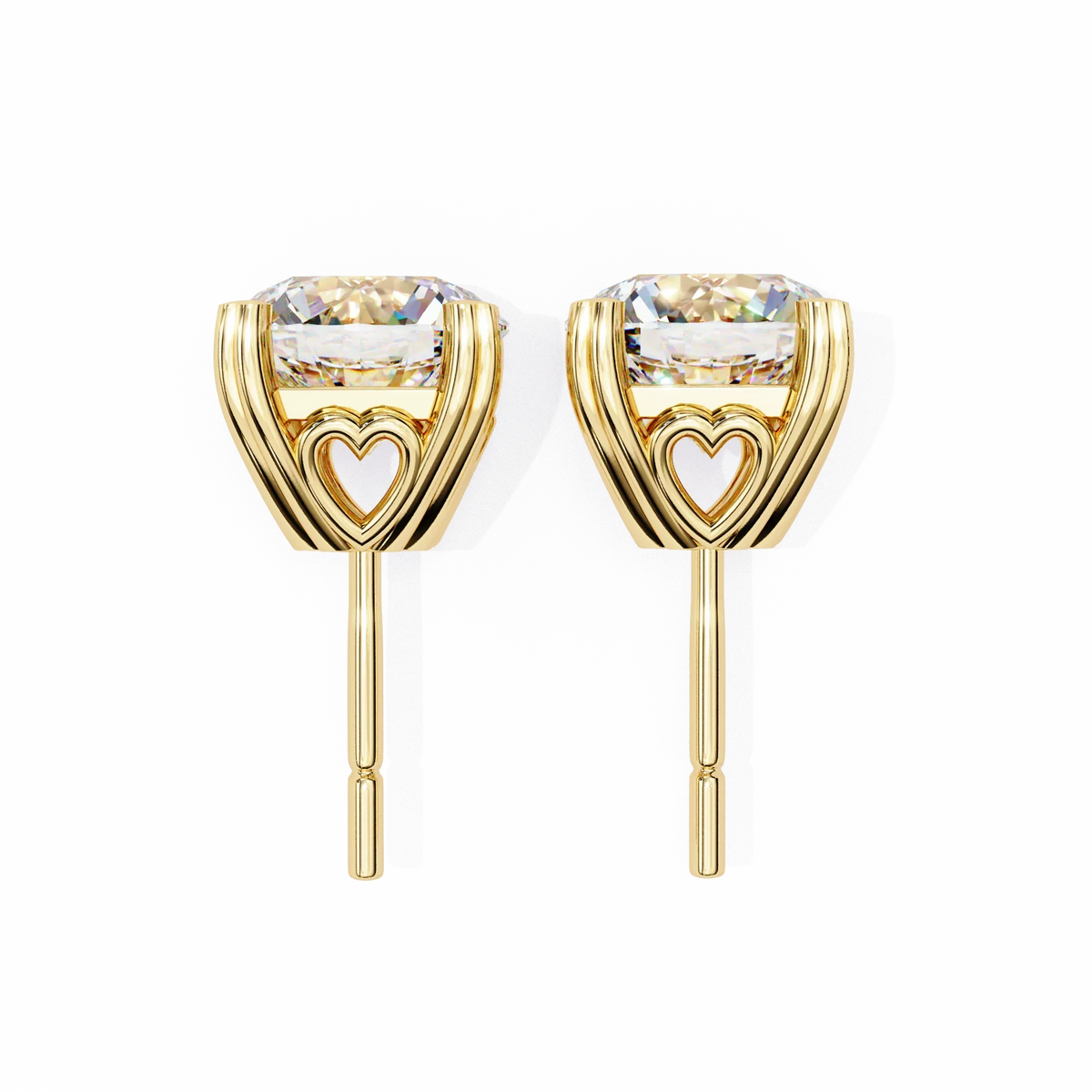Amora Heart Gallery Lab Grown Diamond Studs - Ophiratbf
