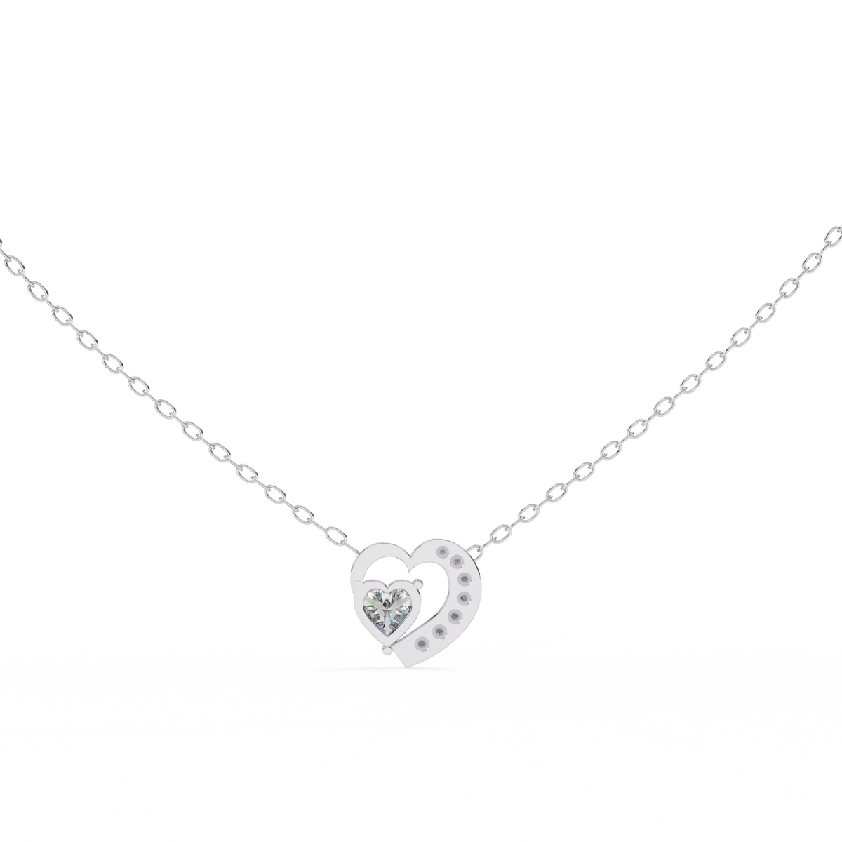 Serenade Heart Lab Grown Diamond Pendant - Ophiratbf