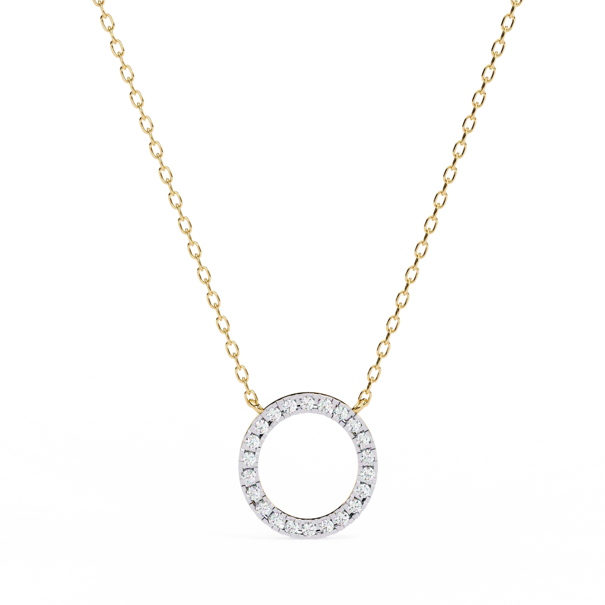 Eternelle Circle Lab Grown Diamond Pendant - Ophiratbf