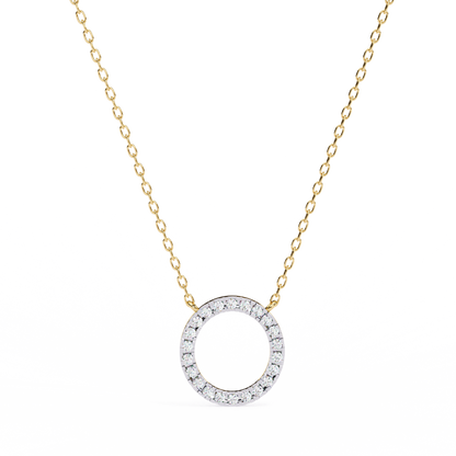 Eternelle Circle Lab Grown Diamond Pendant
