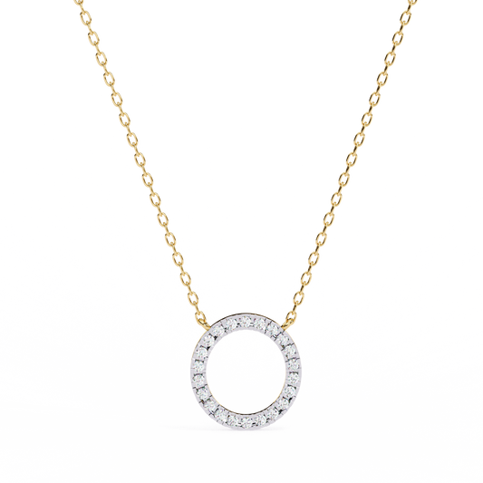 Eternelle Circle Lab Grown Diamond Pendant