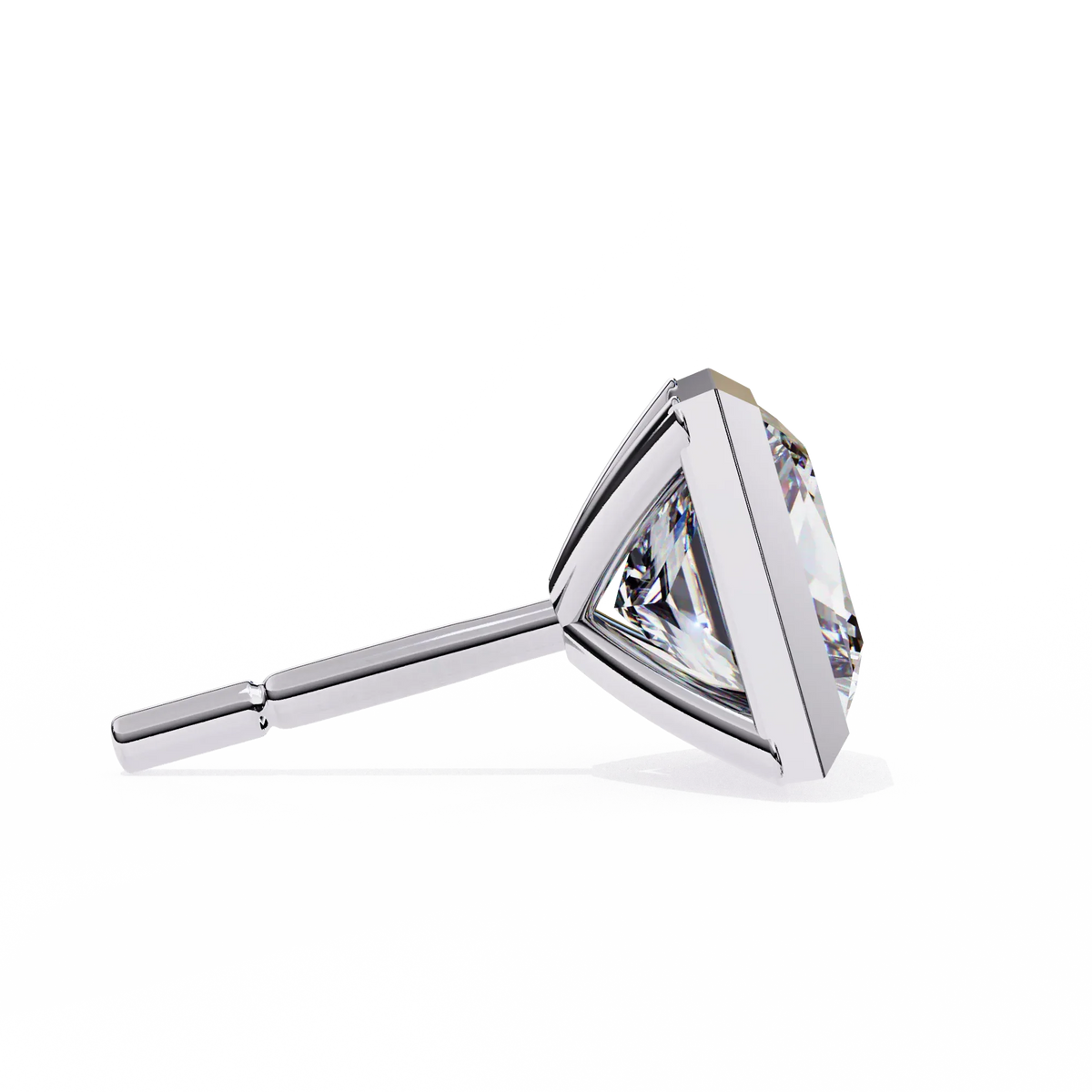 Regency Princess Bezel Lab Grown Diamond Studs - Ophiratbf