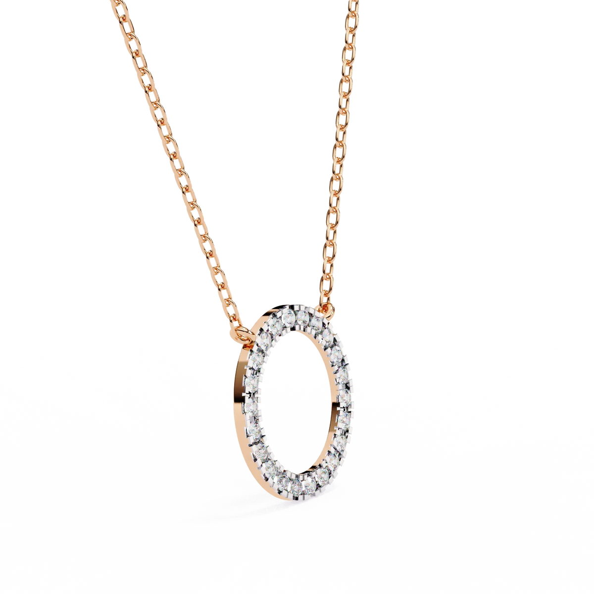 Eternelle Circle Lab Grown Diamond Pendant - Ophiratbf