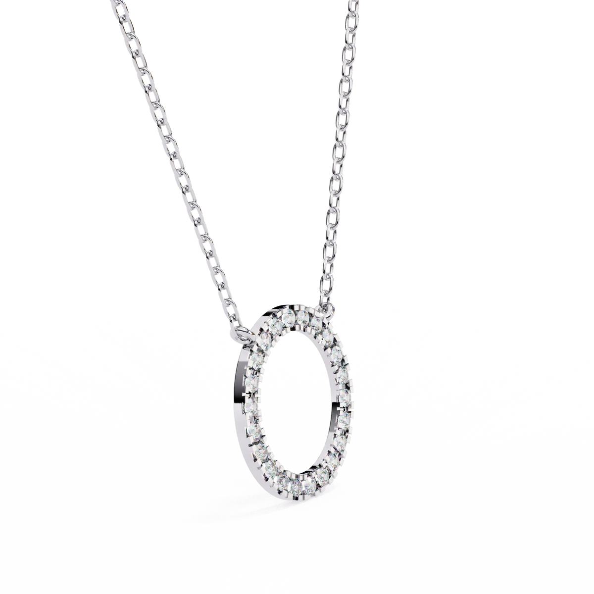Eternelle Circle Lab Grown Diamond Pendant - Ophiratbf