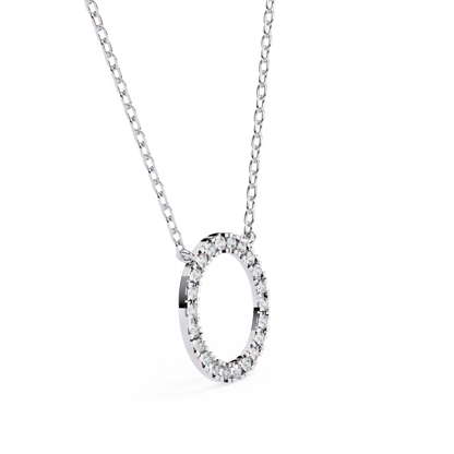 Eternelle Circle Lab Grown Diamond Pendant