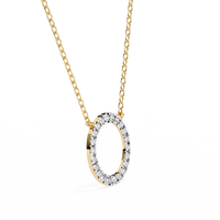 Eternelle Circle Lab Grown Diamond Pendant - Ophiratbf