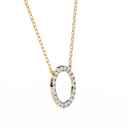Eternelle Circle Lab Grown Diamond Pendant