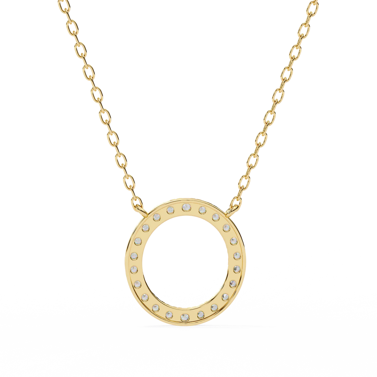 Eternelle Circle Lab Grown Diamond Pendant - Ophiratbf