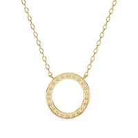 Eternelle Circle Lab Grown Diamond Pendant - Ophiratbf