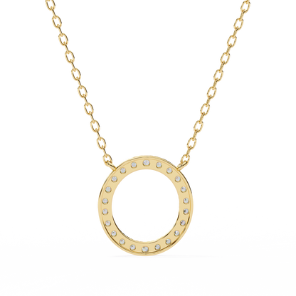 Eternelle Circle Lab Grown Diamond Pendant