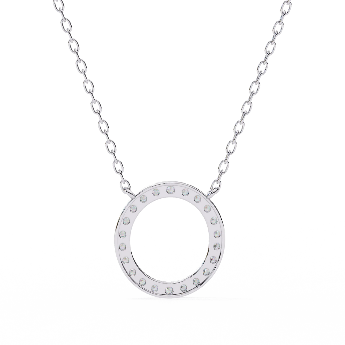 Eternelle Circle Lab Grown Diamond Pendant - Ophiratbf