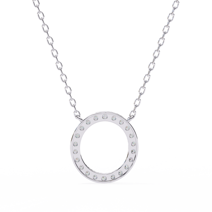 Eternelle Circle Lab Grown Diamond Pendant