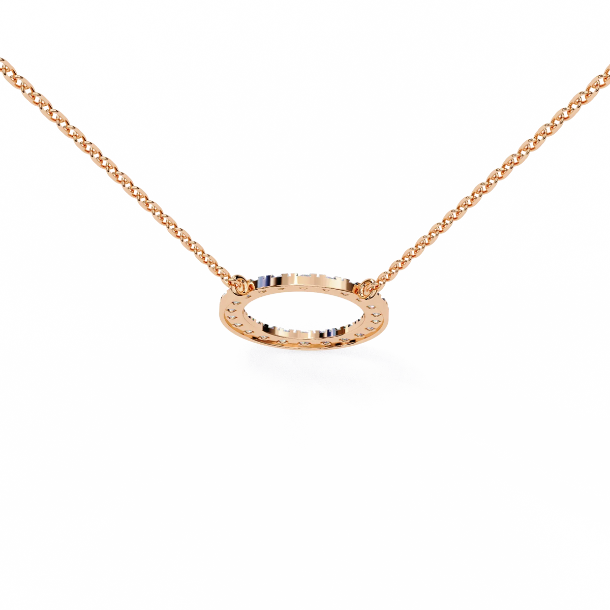 Eternelle Circle Lab Grown Diamond Pendant - Ophiratbf