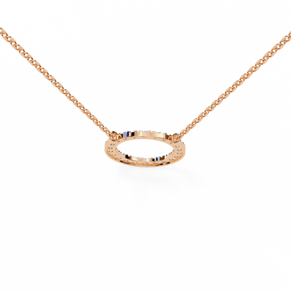Eternelle Circle Lab Grown Diamond Pendant