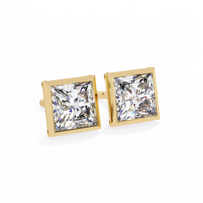Regency Princess Bezel Lab Grown Diamond Studs