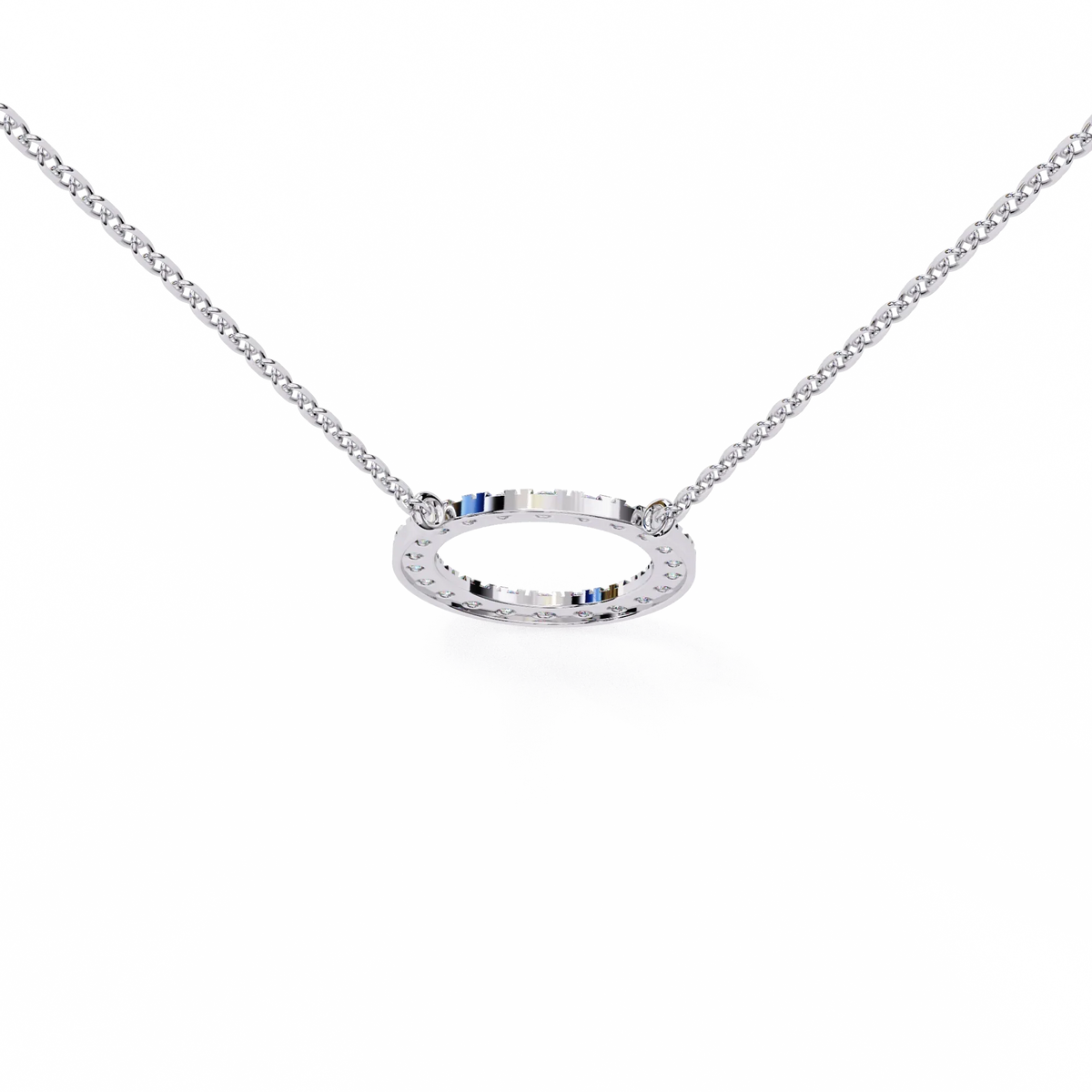 Eternelle Circle Lab Grown Diamond Pendant - Ophiratbf