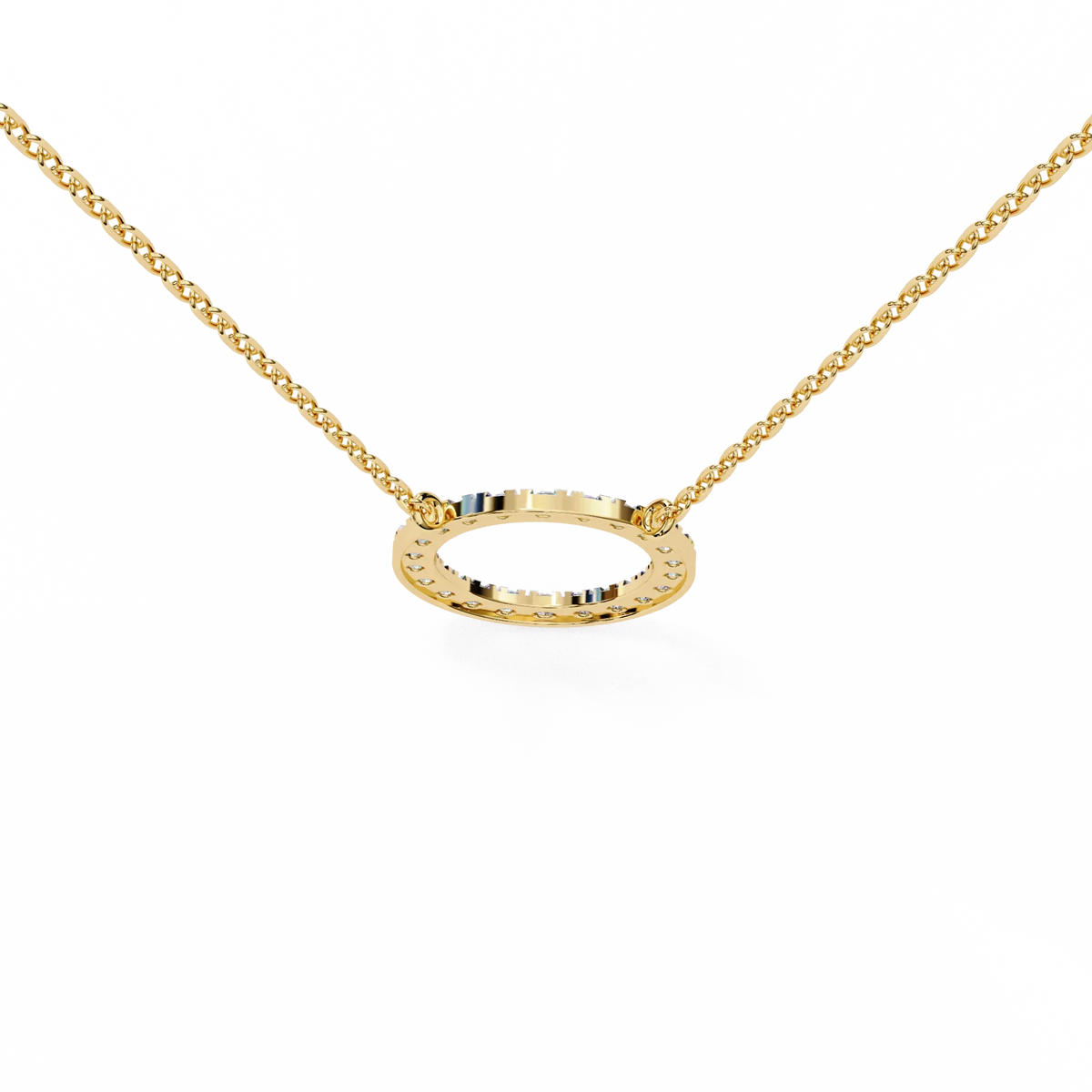 Eternelle Circle Lab Grown Diamond Pendant - Ophiratbf