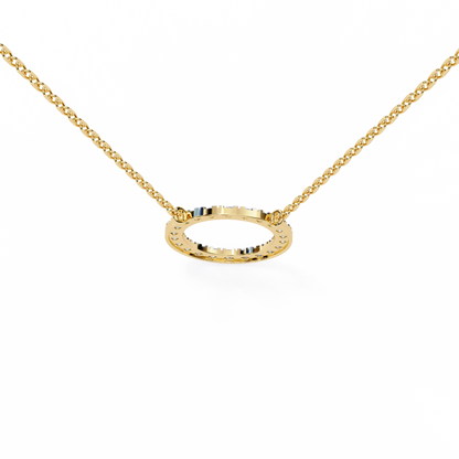 Eternelle Circle Lab Grown Diamond Pendant
