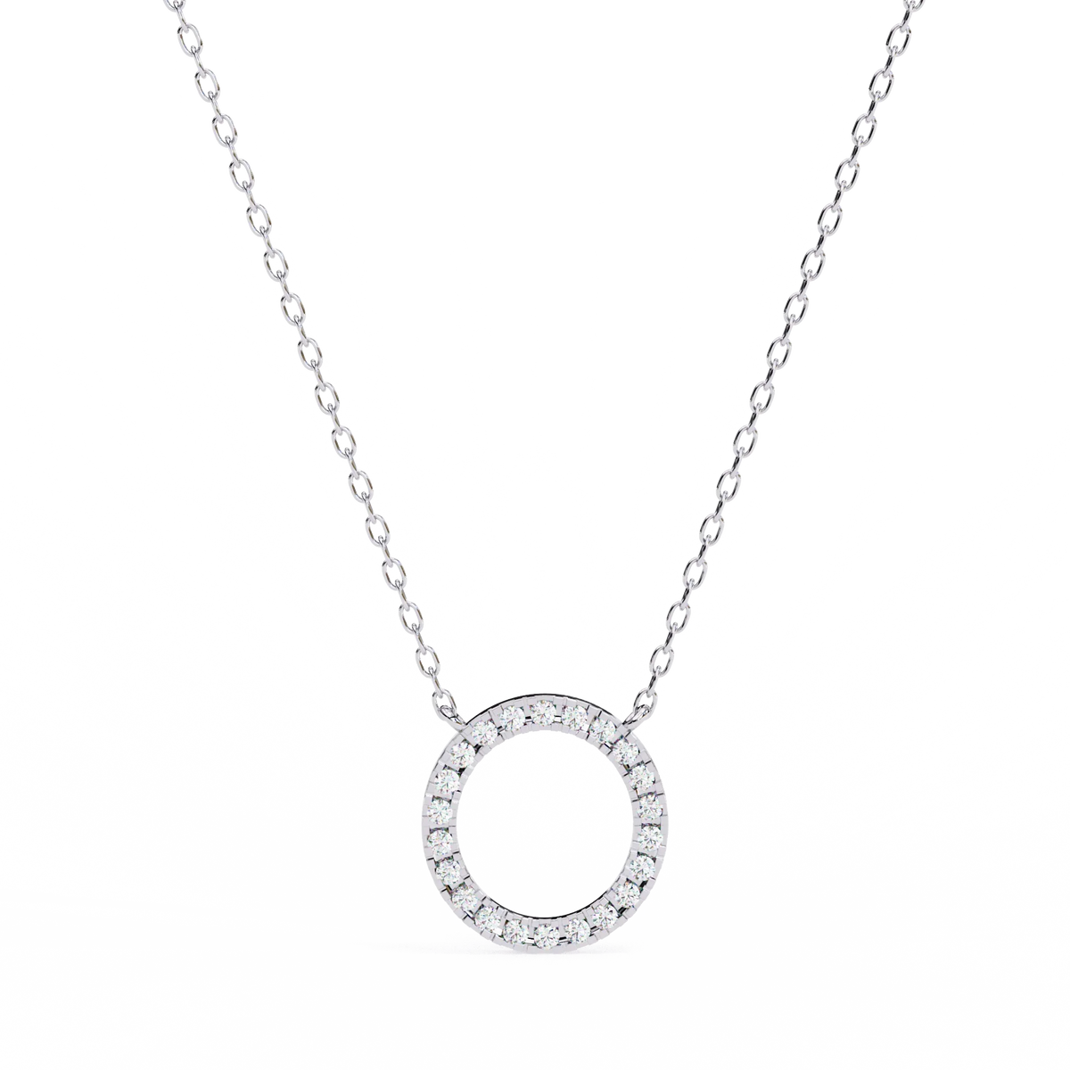 Eternelle Circle Lab Grown Diamond Pendant - Ophiratbf