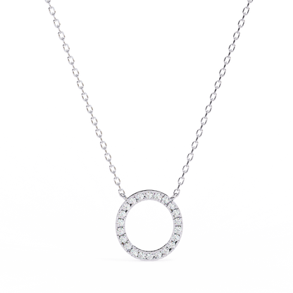 Eternelle Circle Lab Grown Diamond Pendant