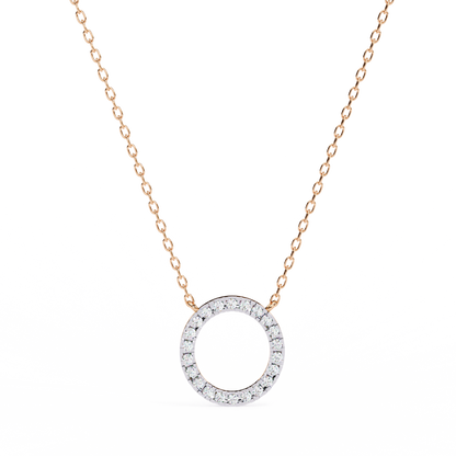 Eternelle Circle Lab Grown Diamond Pendant