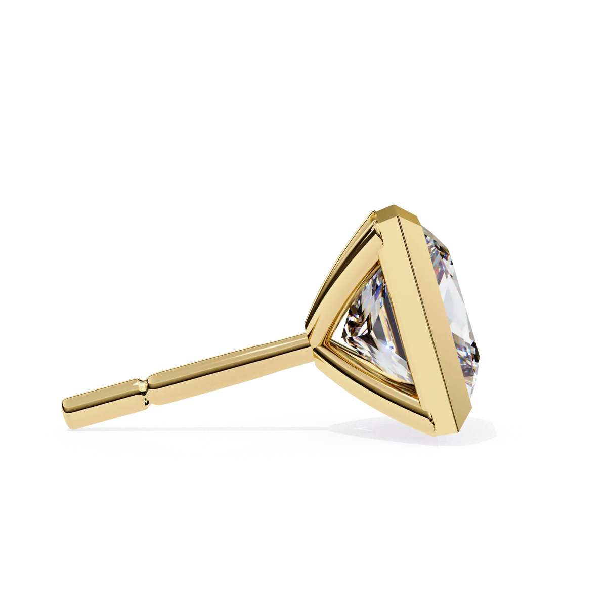 Regency Princess Bezel Lab Grown Diamond Studs - Ophiratbf