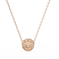 Halo Brilliance Lab Grown Diamond Necklace - Ophiratbf