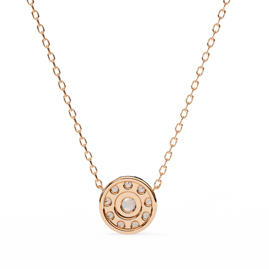 Halo Brilliance Lab Grown Diamond Necklace
