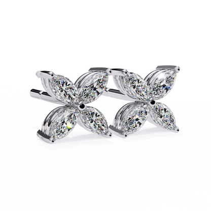 Fleuria Marquise Lab Grown Diamond Studs