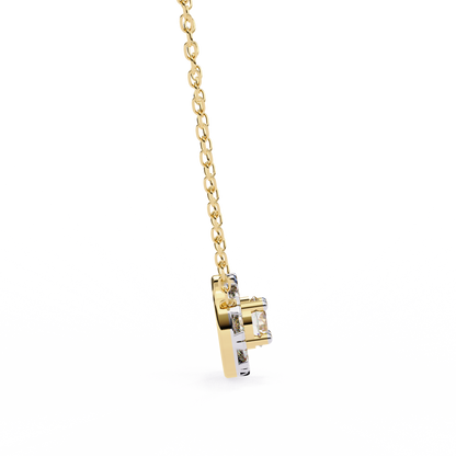 Halo Brilliance Lab Grown Diamond Necklace