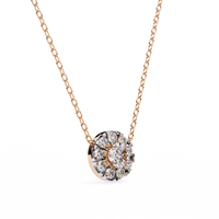 Halo Brilliance Lab Grown Diamond Necklace - Ophiratbf